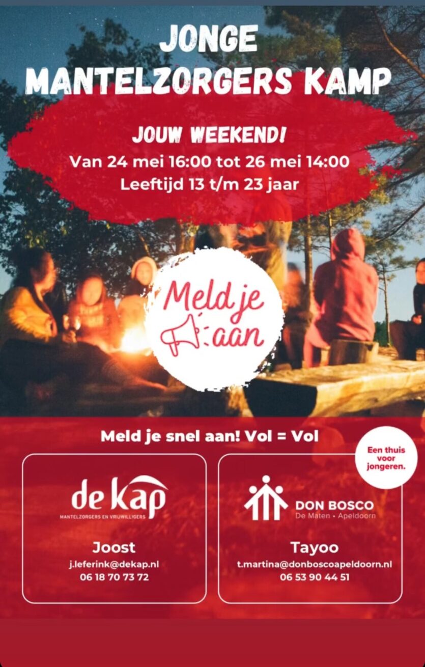 Kamp jonge mantelzorgers